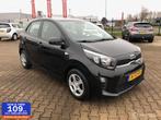 Kia Picanto 1.0 DPi 4DRS AIRCO CRUISE START STOP, Auto's, Stof, Gebruikt, 4 stoelen, Zwart