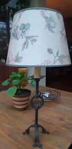 Antieke Smeedijzeren Tafellamp, Antiek en Kunst, Antiek | Lampen, Ophalen of Verzenden