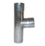Zinken T-stuk (Y-stuk) 45/87 graden VANKOPERTOTZINK, Gebruikt, Overige typen, 60 tot 80 mm, Ophalen of Verzenden
