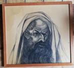 B. R. B. Portret oude man. Potlood tekening. '52... 45/49 cm, Ophalen