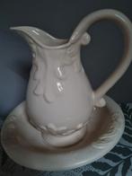 Lampetstel cremekleur hoogte 35cm, Antiek en Kunst, Antiek | Keramiek en Aardewerk, Ophalen