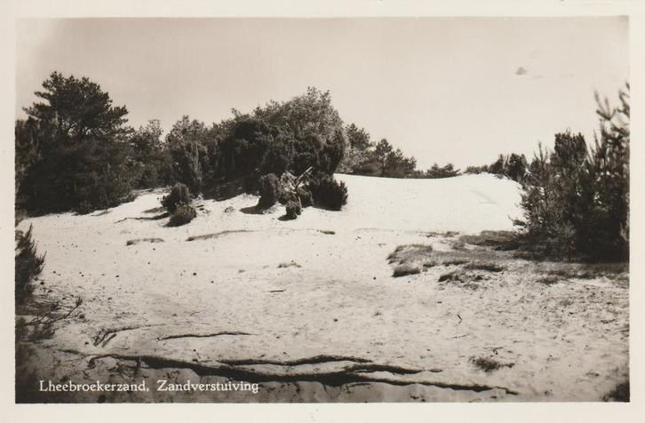 LHEEBROEK Lheebroekerzand Zandverstuiving, Verzamelen, Ansichtkaarten | Nederland, Ongelopen, Drenthe, 1940 tot 1960, Verzenden