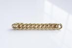 14 Karaat Gouden Gourmet Schakel Broche, Sieraden, Tassen en Uiterlijk, Broches, Ophalen of Verzenden, Zo goed als nieuw, Goud