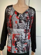 E544 Sao Paulo: maat 40=M jurk jurkje rood/zwart/grijs, Kleding | Dames, Jurken, Maat 38/40 (M), Ophalen of Verzenden, Zo goed als nieuw