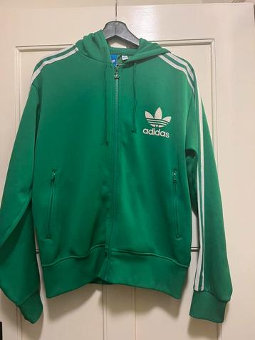 Adidas trainingsjasje retro groen L beschikbaar voor biedingen