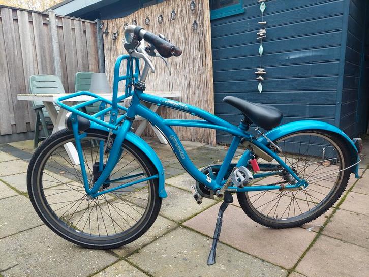 24 inch blauwe kinderfiets, Fietsen en Brommers, Fietsen | Kinderfietsjes, Gebruikt, Ophalen