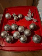 Zilveren Kerstversiering boom, Diversen, Kerst, Ophalen of Verzenden, Zo goed als nieuw