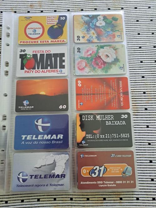 TELEFOONKAARTEN BLADEN  met 130 kaarten van BRAZIELIE/ 2, Verzamelen, Telefoonkaarten, Buitenland, Verzenden