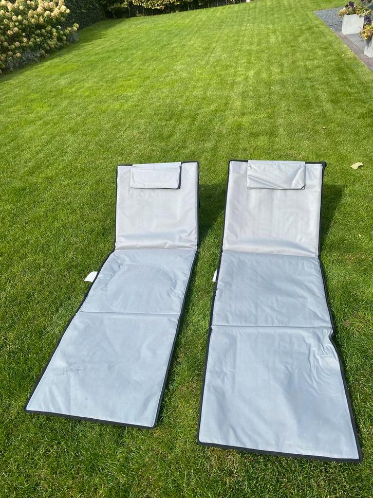 Opvouwbaar Ligbed - Ideaal voor Tuin & Strand!, Tuin en Terras, Ligbedden, Zo goed als nieuw, Textileen, Inklapbaar, Ophalen of Verzenden