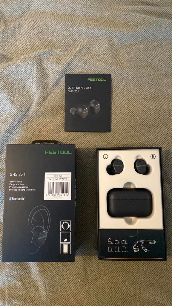 Festool oordopjes GHS 25 draadloze in-ear gehoorbescherming, Ophalen of Verzenden, Nieuw, In gehoorgang (in-ear), Bluetooth