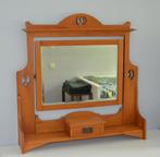 Kantelbare Antieke spiegel - Amsterdamse school / Art-Deco, Ophalen, Vierkant, 50 tot 100 cm, Minder dan 100 cm