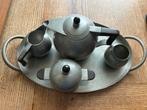 Art Deco Theeservies Banka tin Amsterdamse School, Antiek en Kunst, Antiek | Tin, Ophalen of Verzenden