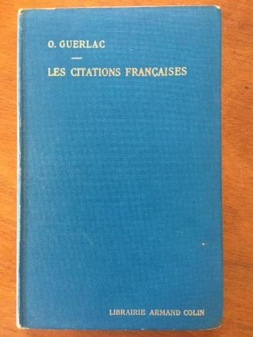 Les citations francaises - O. Guerlac beschikbaar voor biedingen