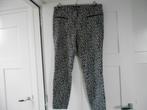 Mooie Expresso stretch broek, zwart/off white, maat 44., Kleding | Dames, Zwart, Maat 42/44 (L), Zo goed als nieuw, Lang