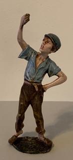 Antiek Weens Bronzen Figuur Hand Geschilderd, Antiek en Kunst, Antiek | Koper en Brons, Ophalen, Brons
