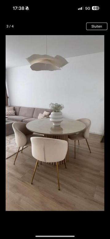 MOET NU WEG: Eiken eettafel incl. veiligheidsglas erbij