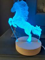 Ledlamp paard 3 D ledlamp met verwisselbare plaat, Ophalen of Verzenden