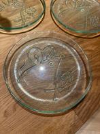 Set van 4 La Mediterranea glazen bordjes, Huis en Inrichting, Keuken | Servies, Ophalen of Verzenden, Bord(en), Overige stijlen