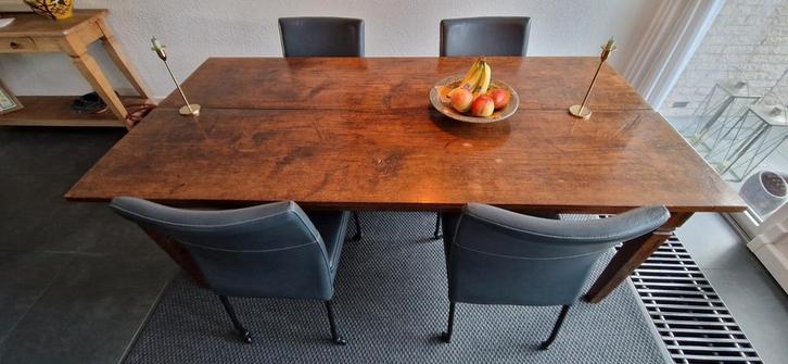 Engelse countrytafel van Heineman Antiek, Huis en Inrichting, Complete eetkamers, Gebruikt, 4 tot 6 stoelen, Ophalen of Verzenden