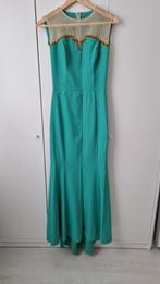 Mintgroene avondjurk galajurk, Kleding | Dames, Galajurk, Ophalen of Verzenden, Zo goed als nieuw, Maat 34 (XS) of kleiner