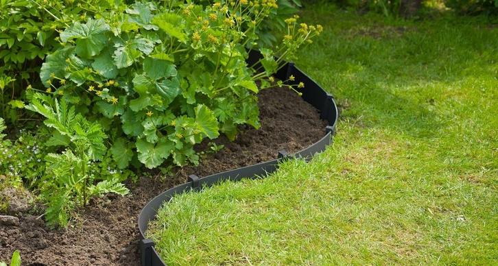 Flexibele borderrand 25 meter - kunststof borders, Tuin en Terras, Bielzen en Borders, Nieuw, Kunststof, Minder dan 25 cm, Minder dan 100 cm