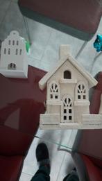 Winterhuisjes, kerst, stee huisje de kleine, gratis, Huis en Inrichting, Woonaccessoires | Kandelaars en Kaarsen, Ophalen of Verzenden