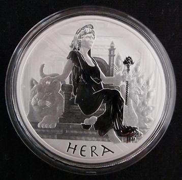 1 oz Gods of Olympics Hera Zilver Munt 2022 beschikbaar voor biedingen