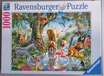 Mooie Ravensburger puzzel 1000 st. Avonturen in de Jungle, Ophalen of Verzenden, 500 t/m 1500 stukjes, Legpuzzel, Zo goed als nieuw