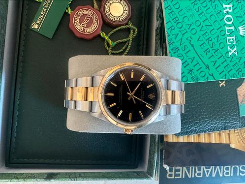 Rolex Oyster Perpetual, Sieraden, Tassen en Uiterlijk, Horloges | Heren, Gebruikt, Polshorloge, Rolex, Goud, Staal, Ophalen