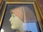 Prent van de heilige Fabiola in mooie lijst, J. Henner, Antiek en Kunst, Ophalen of Verzenden