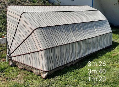 Mooie gestreepte markies, Tuin en Terras, Tuinwanddecoratie, Gebruikt, Ophalen