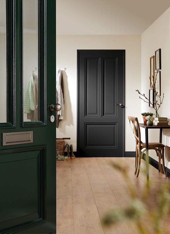 Zwarte klassieke binnendeuren stomp, Doe-het-zelf en Verbouw, Deuren en Horren, Nieuw, Binnendeur, 200 tot 215 cm, 80 tot 100 cm