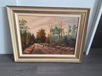 Schilderij: Boslandschap met Korhoenders van A.Janssen, Antiek en Kunst, Ophalen