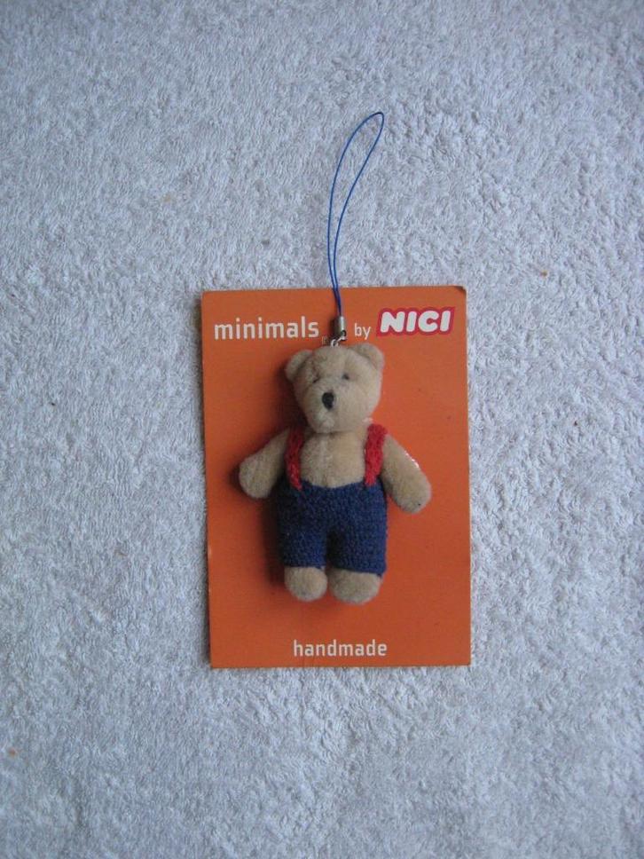 NICI minimals handmade beertje (nieuw op het kaartje) +1, Verzamelen, Beren en Cherished Teddies, Nieuw, Stoffen beer, Overige merken