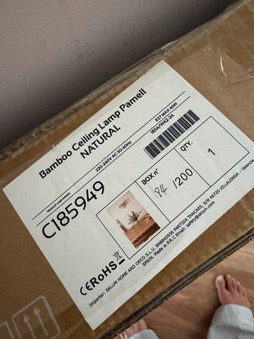 Nieuwe Sklum Pamell Bamboe Hanglamp beschikbaar voor biedingen