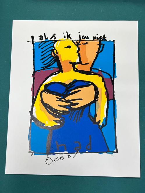 Herman Brood Als ik jou niet had zeefdruk met COA, Antiek en Kunst, Kunst | Litho's en Zeefdrukken, Ophalen of Verzenden