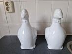 2 stenen vintage toiletborstelhouders in vorm gans, Ophalen of Verzenden