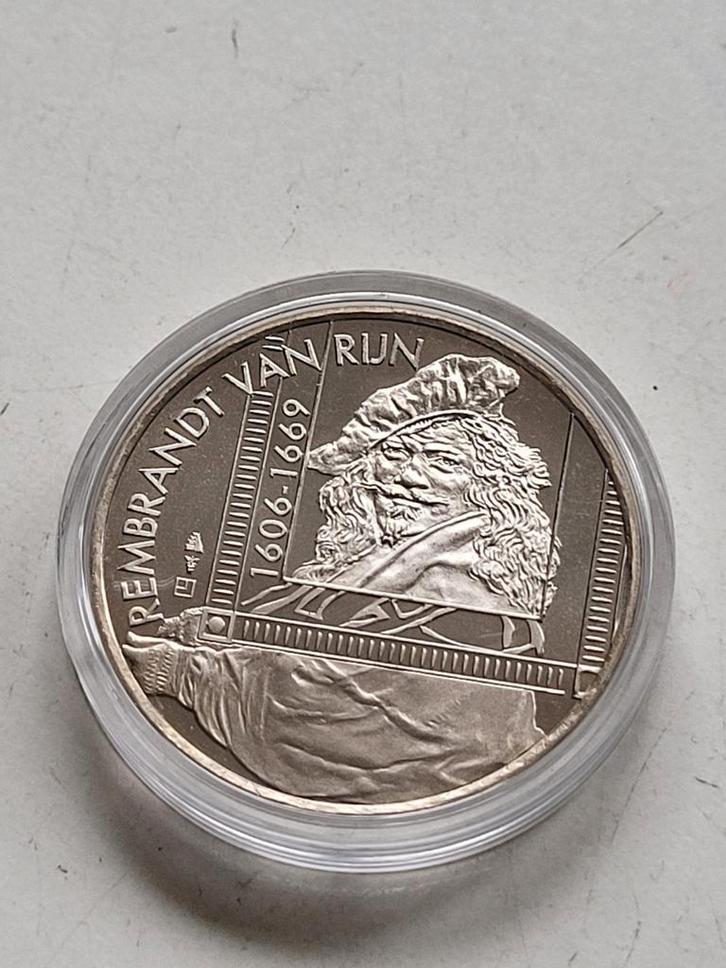Penning Rembrandt van Rijn - Nachtwacht UNC in capsule, Postzegels en Munten, Penningen en Medailles, Overige materialen, Nederland
