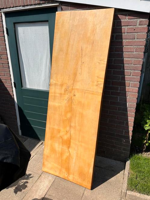 Massieve een hele stuk eiken stamtafel, Huis en Inrichting, Tafels | Statafels, Zo goed als nieuw, Ophalen