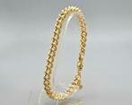 Goud op zilver gourmet schakel armband. 2025/594., ., Nieuw, Ophalen of Verzenden, .