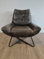 Eleonora Fauteuil Pedro Leder, Huis en Inrichting, Fauteuils, Ophalen, Gebruikt, 75 tot 100 cm, Metaal