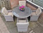Schitterende Diner tuinset 4 pers intratuin, Tuin en Terras, Tuinsets en Loungesets, Ophalen, Gebruikt, Tuinset, Eettafel