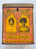 Missiebus blik Voor de Zending Javaan Papoea, Verzamelen, Blikken, Ophalen of Verzenden, Gebruikt, Overige