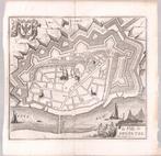 Deventer. Plattegrond door Harrewijn ca. 1750, Antiek en Kunst, Ophalen of Verzenden