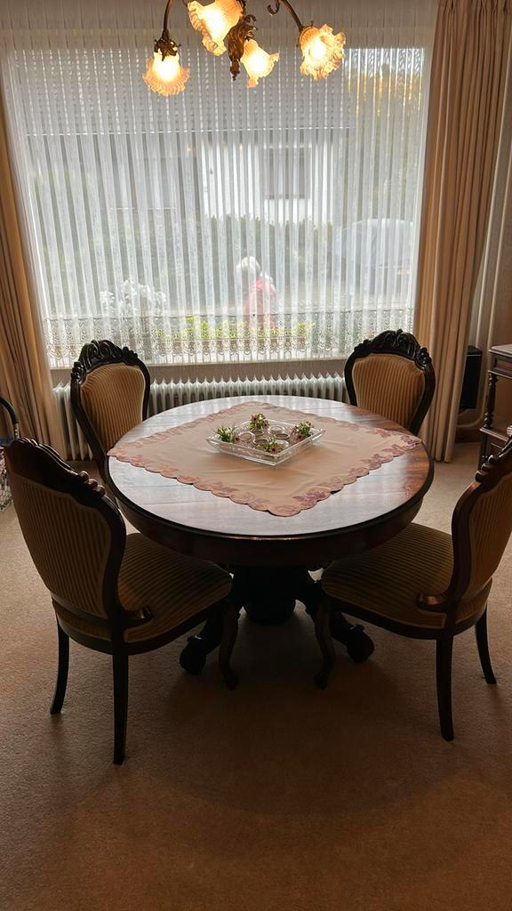 Mooie BIEDERMEIER EETHOEK. T.E.A.B, Huis en Inrichting, Tafels | Eettafels, Zo goed als nieuw, 50 tot 100 cm, Rechthoekig, Ophalen