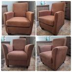 2x luxe comfortabele fauteuils van leer, nieuw, Huis en Inrichting, Fauteuils, Ophalen, Minder dan 75 cm, Nieuw, Leer