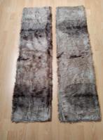 z.g.a.n. 2 tafellopers/kleedjes van (nep) bont, Minder dan 50 cm, Bruin, Ophalen of Verzenden, Zo goed als nieuw