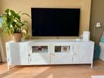 Industrieel tv-meubel wit metaal locker, Huis en Inrichting, Minder dan 100 cm, 25 tot 50 cm, Metaal, Zo goed als nieuw