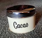 Piekfijn vintage cacaoblik van Brabantia, diameter 11 cm,, Ophalen, Zo goed als nieuw, Overige merken