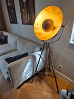 Staande lamp, goud/bruin industriële look, Ophalen, Zo goed als nieuw, 150 tot 200 cm